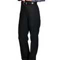 Women's & Misses' Black Flat Front Casino Pants